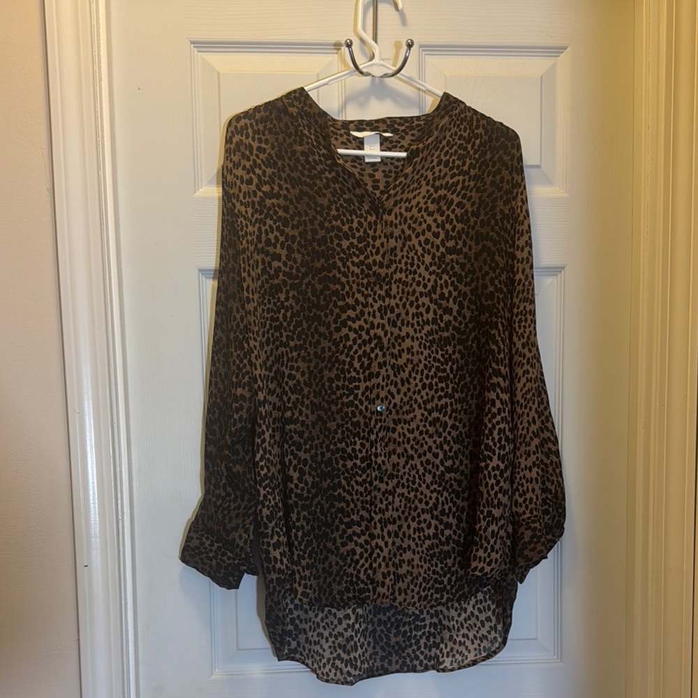 H&M Leopard Print Women's Top